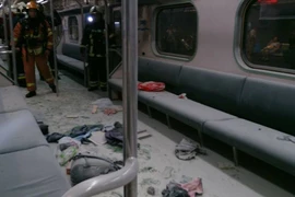 Hiện trường vụ nổ. (Nguồn: channelnewsasia.com)