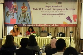 Quang cảnh cuộc họp. (Ảnh: Trần Chiến-Đỗ Quyên/Vietnam+)