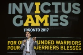 Thủ tướng Canada Justin Trudeau phát biểu trong một sự kiện ở Toronto ngày 23/9. (Nguồn: AFP/TTXVN)