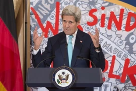 Ngoại trưởng Mỹ John Kerry phát biểu tại một sự kiện ở thủ đô Washington ngày 7/10. (Nguồn: AFP/TTXVN)