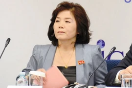 Vụ trưởng Vụ Bắc Mỹ thuộc Bộ Ngoại giao Triều Tiên, bà Choe Son-hui. (Nguồn: Getty Images/TTXVN)
