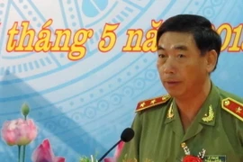 Trung tướng Lê Văn Đệ, Phó Tổng cục trưởng Tổng cục Chính trị Công an nhân dân. (Ảnh: Anh Minh/TTXVN)