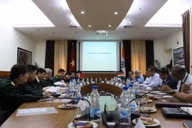 Quang cảnh cuộc đối thoại chính sách quốc phòng Việt Nam-Ấn Độ lần thứ 11. (Ảnh: Huy Bình/Vietnam+)