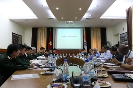Quang cảnh cuộc đối thoại chính sách quốc phòng Việt Nam-Ấn Độ lần thứ 11. (Ảnh: Huy Bình/Vietnam+)