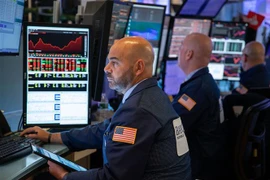 Giao dịch viên làm việc tại Sàn giao dịch chứng khoán New York, Mỹ ngày 3/9/2019. (Nguồn: THX/TTXVN) 