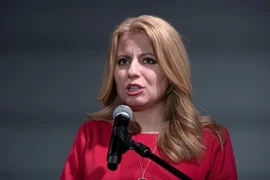 Ứng cử viên Tổng thống Slovakia Zuzana Caputova phát biểu tại Bratislava ngày 16/3/2019. (Nguồn: AFP/TTXVN) 