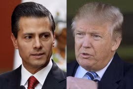 Tống thống Mexico Enrique Pena Nieto và Tổng thống đắc cử Mỹ Donald Trump. (Nguồn: Reuters)
