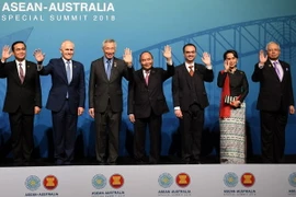 Các nhà lãnh đạo ASEAN và Australia chụp ảnh chung tại hội nghị cao cấp đặc biệt ASEAN-Australia diễn ra tại Sydney. (Nguồn: AFP/TTXVN)