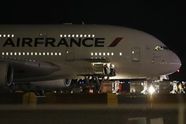 Máy bay Airbus 380 của Hãng hàng không Air France. (Nguồn: AFP/TTXVN)