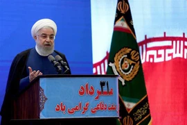 Tổng thống Iran Hassan Rouhani phát biểu tại một sự kiện ở Tehran ngày 22/8/2019. (Nguồn: AFP/TTXVN) 