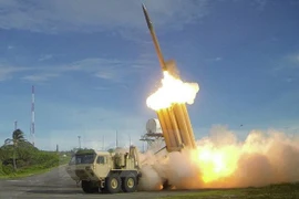 Hệ thống tên lửa đánh chặn tầm cao giai đoạn cuối THAAD. (Nguồn: Reuters/TTXVN)