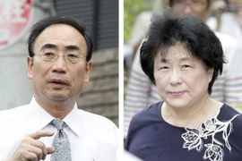 Ông Yasunori Kagoike (trái) và bà Junko (phải). (Nguồn: Kyodo/TTXVN)