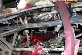 [Photo] Hiện trường vụ nổ xe khách kinh hoàng tại Bắc Ninh