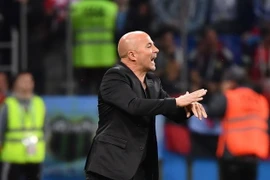 Huấn luyện viên Jorge Sampaoli trong trận đấu giữa Argentina và Croatia ở Nizhny Novgorod, Nga ngày 21/6. (Ảnh: THX/TTXVN)