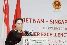 Chủ tịch Quốc hội Nguyễn Thị Kim Ngân phát biểu tại diễn đàn. (Ảnh: Trọng Đức/TTXVN)