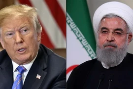 Tổng thống Iran Hassan Rouhani (phải) và Tổng thống Mỹ Donald Trump. (Nguồn: AFP/TTXVN)