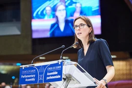 Bộ trưởng Pháp phụ trách vấn đề châu Âu Amelie de Montchalin. (Nguồn: coe.int) 