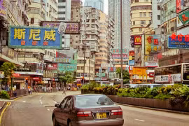 Đường phố ở Hong Kong. (Nguồn: financialtribune.com)