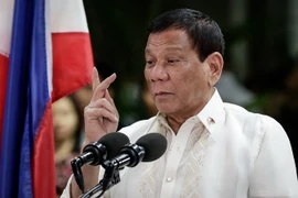 Tổng thống Philippines Rodrigo Duterte. (Nguồn: EPA/TTXVN)