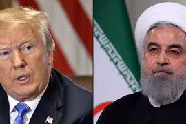 Tổng thống Mỹ Donald Trump và người đồng cấp Iran Hassan Rouhani. (Nguồn: AFP/Getty Images)