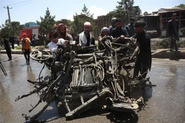 Hiện trường vụ đánh bom tại Kabul, Afghanistan, ngày 31/5/2019. (Nguồn: THX/TTXVN) 