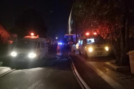 Hiện trường vụ cháy chung cư cao cấp Carina ở Thành phố Hồ Chí Minh