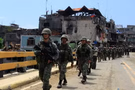 Binh sỹ Philippines. (Nguồn: EPA/TTXVN)