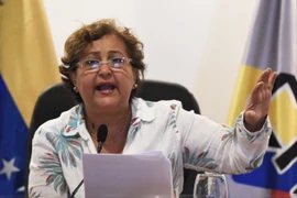 Chủ tịch Hội đồng bầu cử quốc gia Venezuela (CNE) Tibisay Lucena. (Nguồn: AFP/TTXVN)