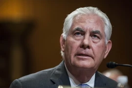 Ngoại trưởng Mỹ Rex Tillerson tại một phiên điều trần của Ủy ban quan hệ đối ngoại Thượng viện Mỹ ở Washington, DC ngày 13/6. (Nguồn: AFP/TTXVN)