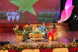 Quang cảnh buổi giao lưu, gặp mặt Kỷ niệm 70 năm Ngày truyền thống Lực lượng Cảnh sát truy nã tội phạm tại Lâm Đồng. (Ảnh: Phạm Kha/TTXVN)