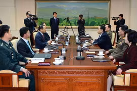 Vòng đàm phán cấp cao đầu tiên giữa hai miền Triều Tiên diễn ra hôm 12/2. (Nguồn: Yonhap/TTXVN) 