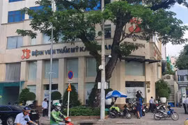 Bệnh viện thẩm mỹ Kangnam tại địa chỉ 84A, đường Bà Huyện Thanh Quan, quận 3, Thành phố Hồ Chí Minh. (Ảnh: Đinh Hằng/TTXVN) 