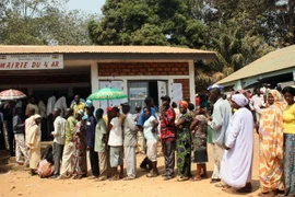 Người dân Cộng hòa Trung Phi. (Nguồn: AFP/TTXVN)