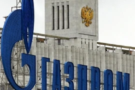 Biểu tượng của Gazprom. (Nguồn: AFP/TTXVN)