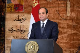 Tổng thống Ai Cập Abdel-Fattah El-Sisi. (Nguồn: Twitter) 