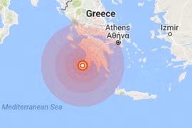 Vị trí xảy ra động đất. (Nguồn: usgs.gov)
