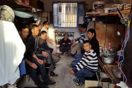 Căn phòng của lao động Việt Nam tại Algeria. (Ảnh: Thanh Bình/Vietnam+)