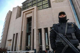 Tòa án ở Istanbul, Thổ Nhĩ Kỳ, nơi diễn ra phiên tòa xét xử công dân Metin Topuz ngày 28/3/2019. (Nguồn: AFP/TTXVN) 