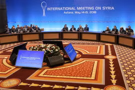 Toàn cảnh một phiên họp về Syria. (Nguồn: AFP/TTXVN) 