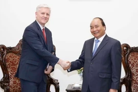 Thủ tướng Nguyễn Xuân Phúc phát biểu tại buổi lễ. (Ảnh: Thống Nhất/TTXVN)