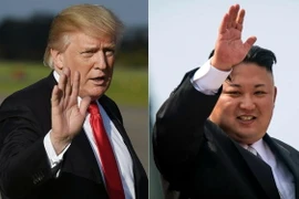 Nhà lãnh đạo Triều Tiên Kim Jong-un (phải) và Tổng thống Mỹ Donald Trump (trái). (Nguồn: AFP/TTXVN)