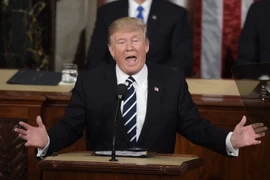 Tổng thống Mỹ Donald Trump phát biểu tại thủ đô Washington ngày 28/2. (Nguồn: AFP/TTXVN)