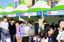 Gian hàng Việt Nam. (Ảnh: Phạm Duy/Vietnam+)