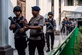 Cảnh sát Indonesia. (Nguồn: AFP/TTXVN)