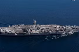 Tàu sân bay USS Abraham Lincoln. (Nguồn: Reuters) 