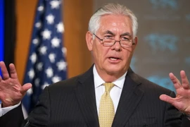 Ngoại trưởng Mỹ Rex Tillerson trong cuộc họp báo ở thủ đô Washington ngày 1/8. (Nguồn: AFP/TTXVN)