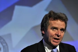 Giám đốc khu vực châu Âu của Quỹ Tiền tệ quốc tế Paul Thomsen tại một hội nghị ở Athens, Hy Lạp. (Nguồn: AFP/TTXVN)