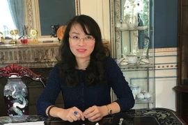 Tham tán thương mại Đại sứ quán Việt Nam tại Pháp Nguyễn Quỳnh Anh. (Ảnh: Bích Hà/Vietnam+)
