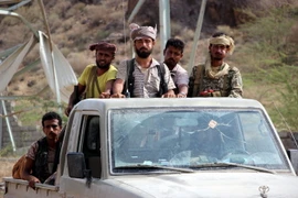 Các lực lượng Yemen làm nhiệm vụ trong chiến dịch chống phiến quân Houthi tại tỉnh Taiz, Yemen ngày 28/7. (Nguồn: EPA/TTXVN) 