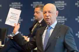 Giáo sư Klaus Schwab. (Nguồn: THX/TTXVN)